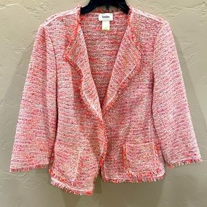 Neiman Marcus metallic tweed blazer
